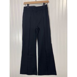 Spanx Perfect Black Pants Flare Petite M Medium Women’s Pull-On Dress Trouser